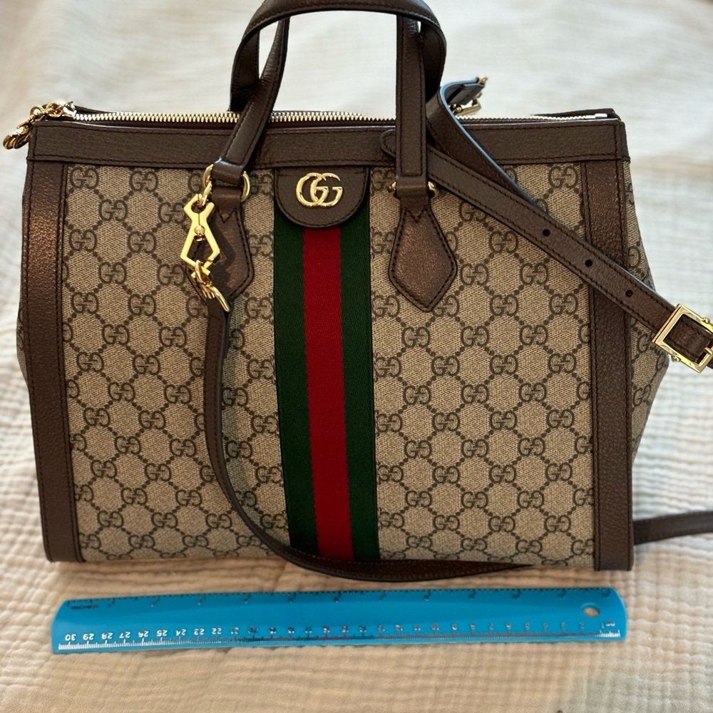 Gucci Beige and Brown Handbag